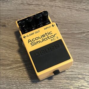 Boss AC-3 Acoustic Simulator in Vibrant Yellow